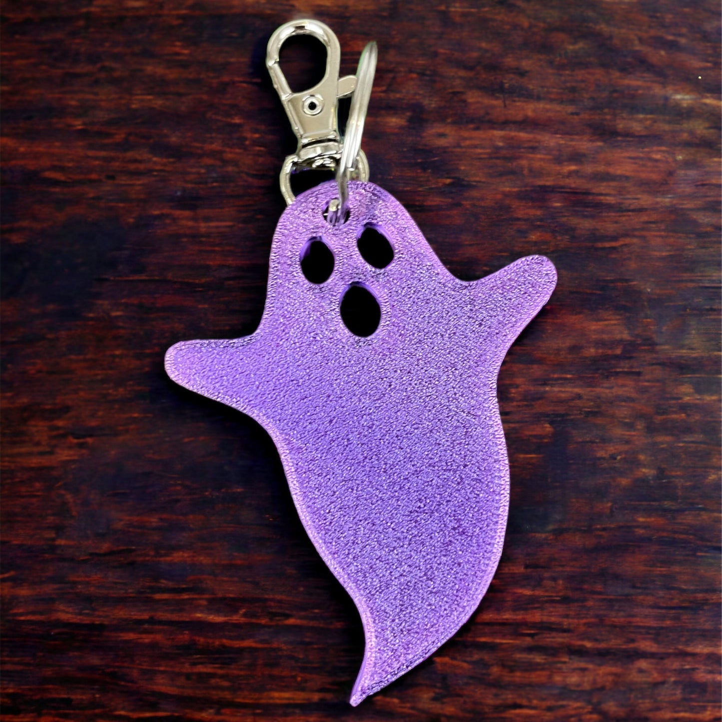 Flat Ghost Keychain