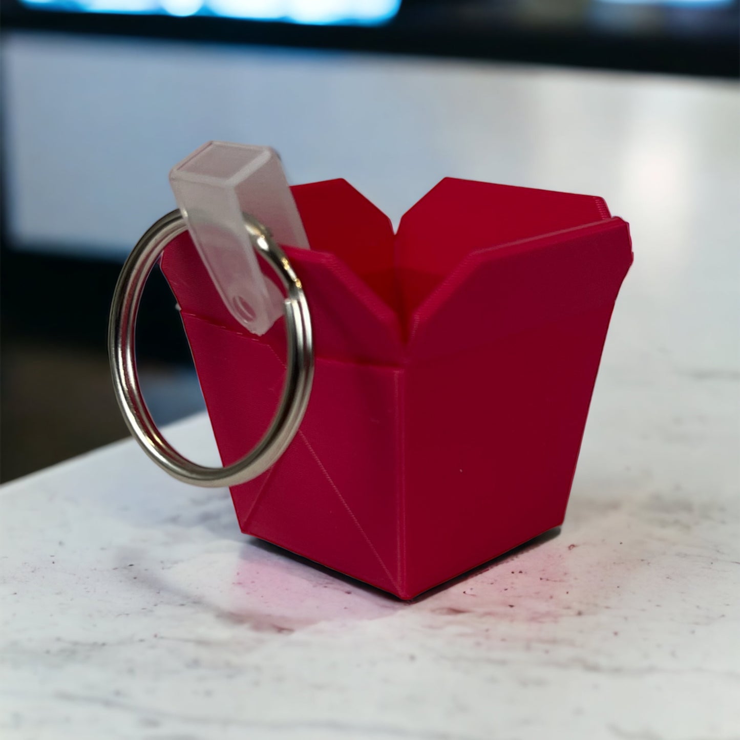 Takeout Box Keychain