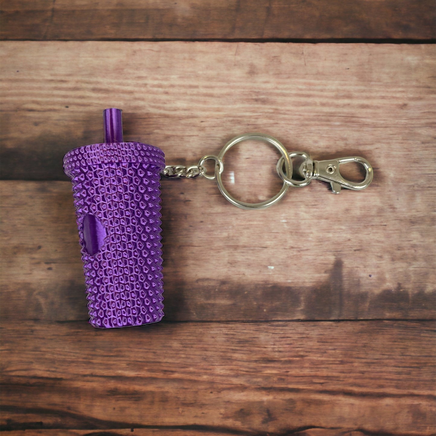 Studded Tumbler Keychain