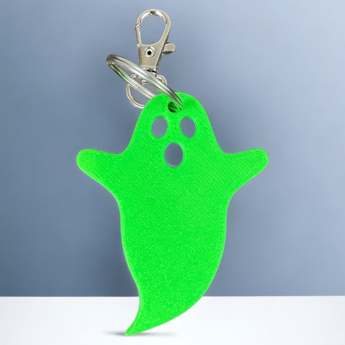 Flat Ghost Keychain