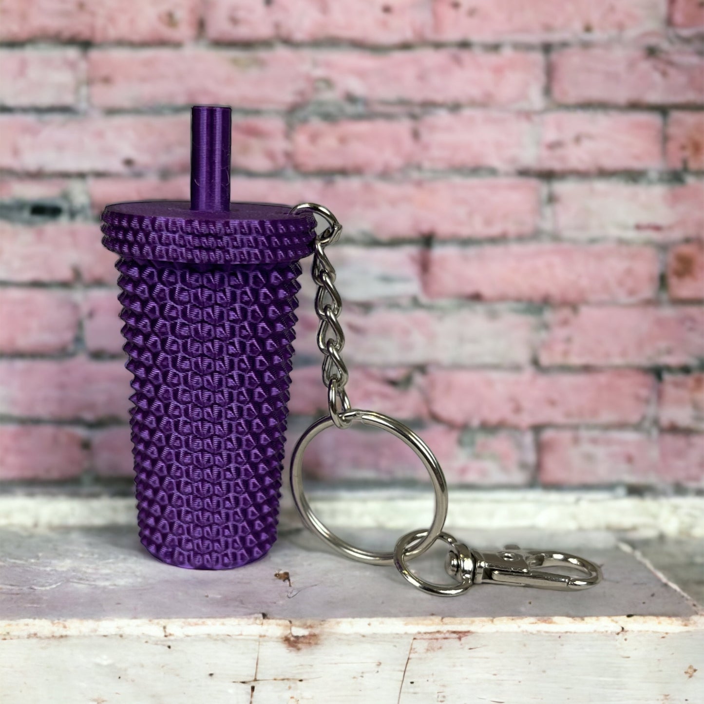 Studded Tumbler Keychain