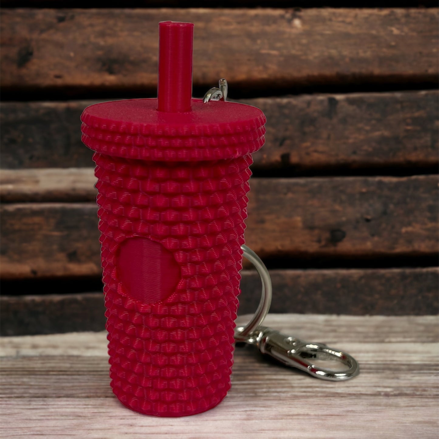 Studded Tumbler Keychain