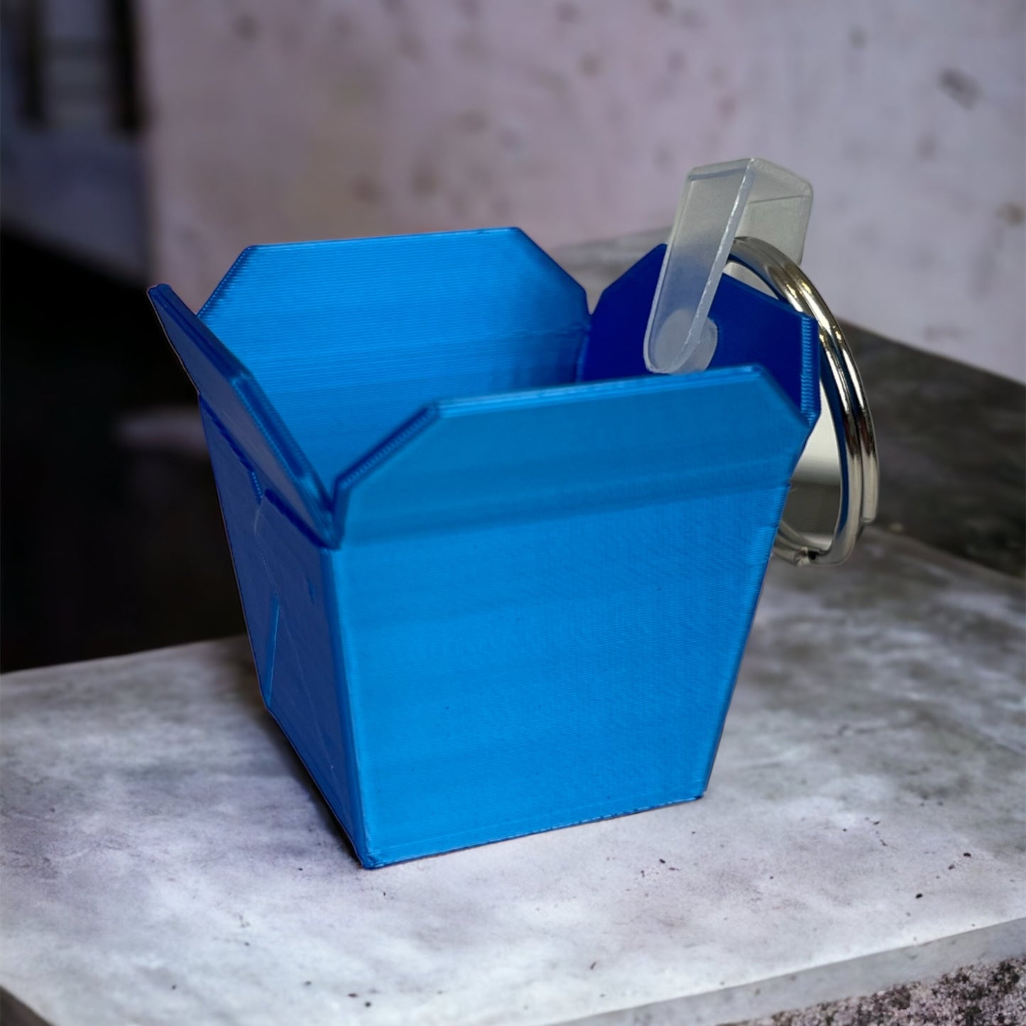 Takeout Box Keychain