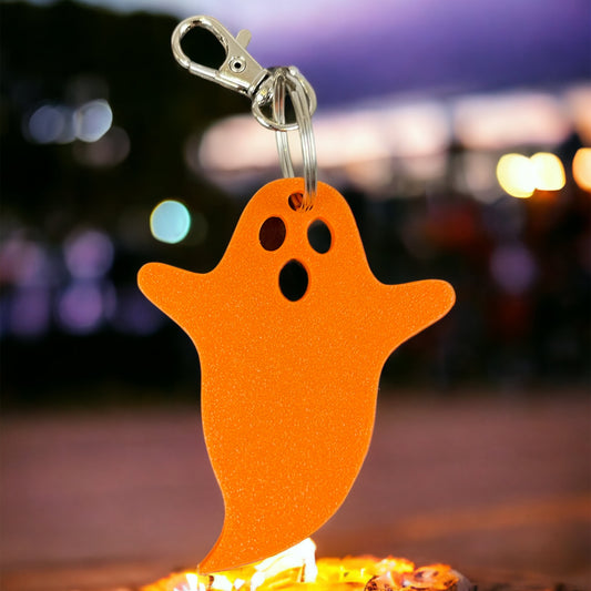 Flat Ghost Keychain