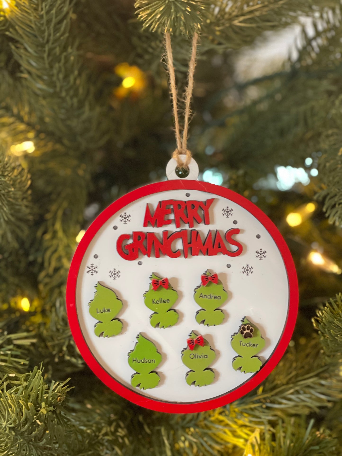 Merry Holiday Christmas Ornament